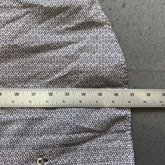 Harper Leyland Button Down Shirt Mens Large Casual London Paisley Print Preppy - Picture 6 of 8